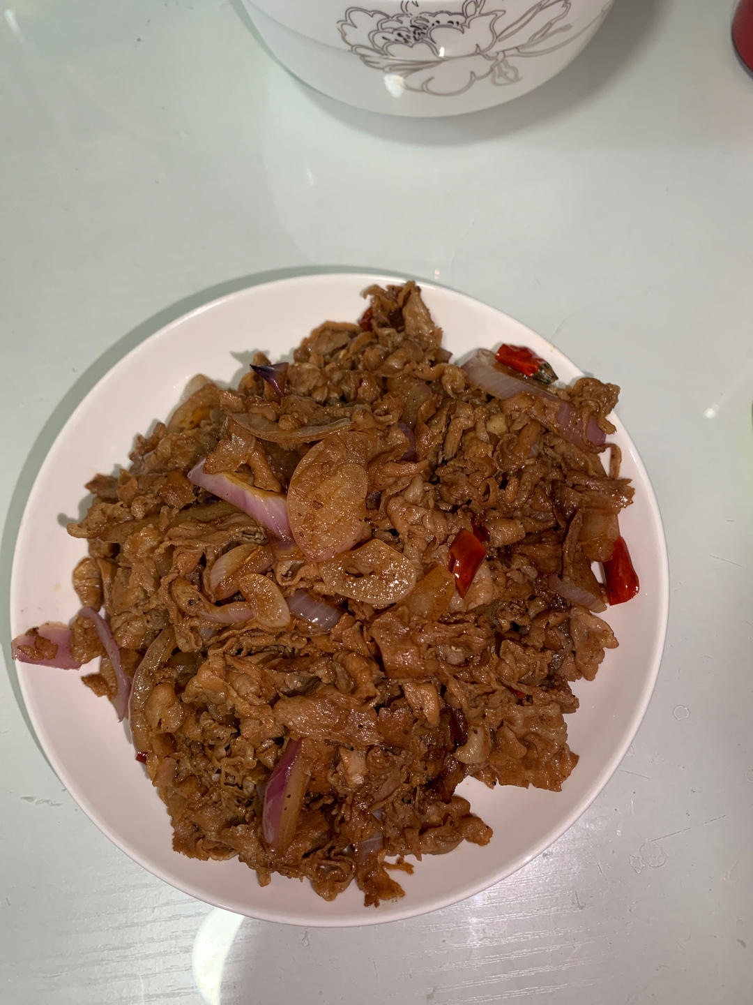洋葱炒羊肉卷