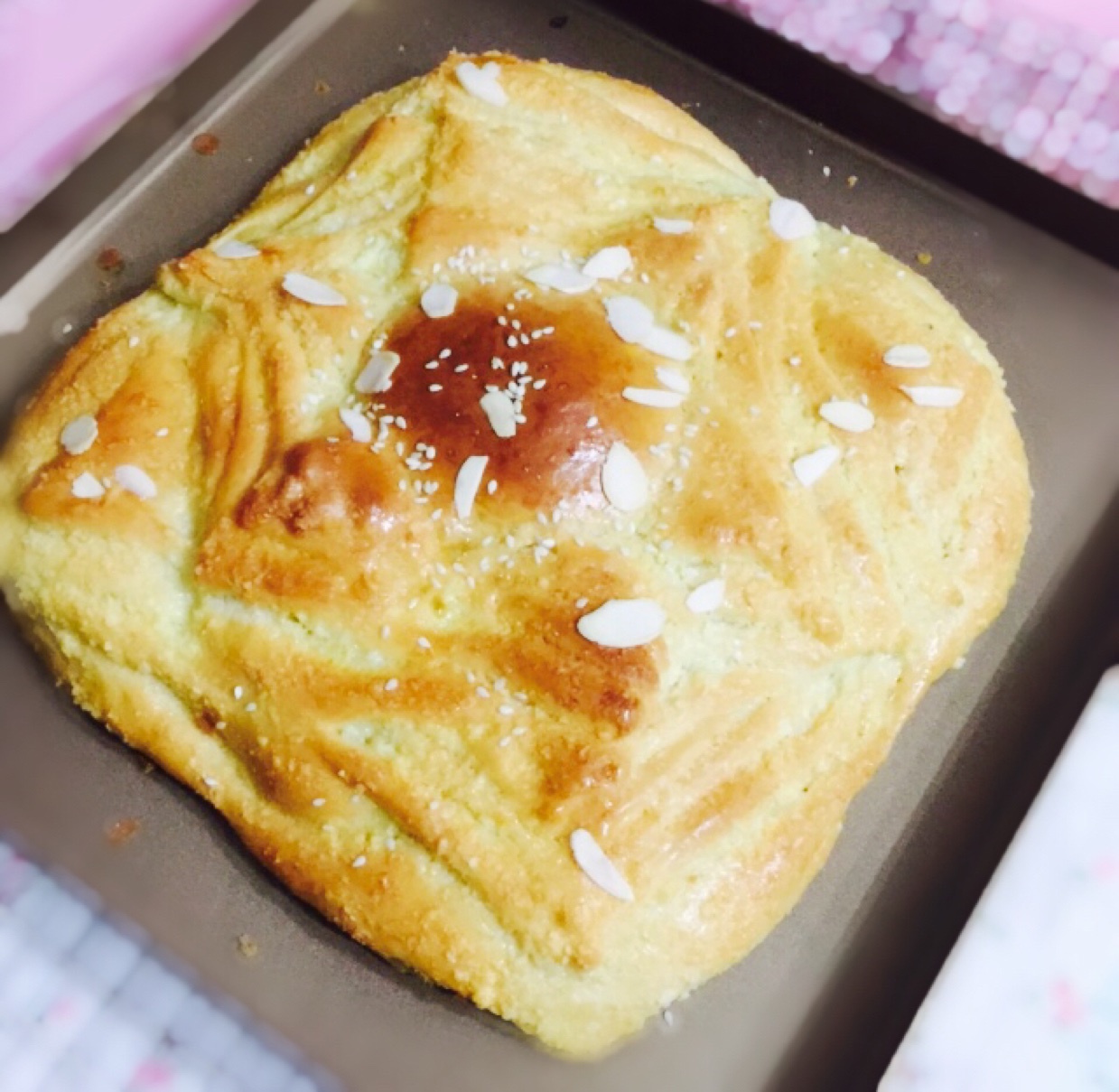 太阳花手撕面包