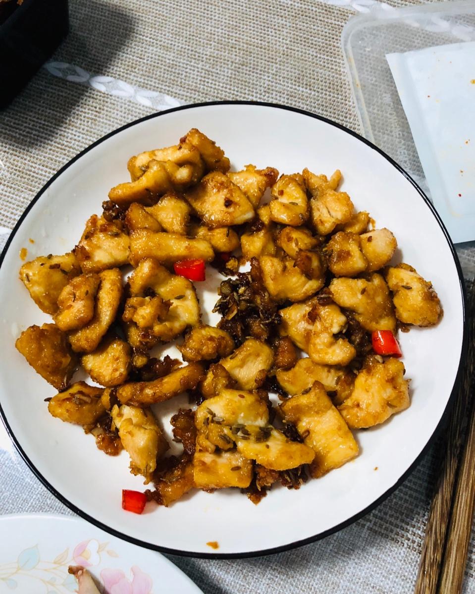 蒜味辣鸡块