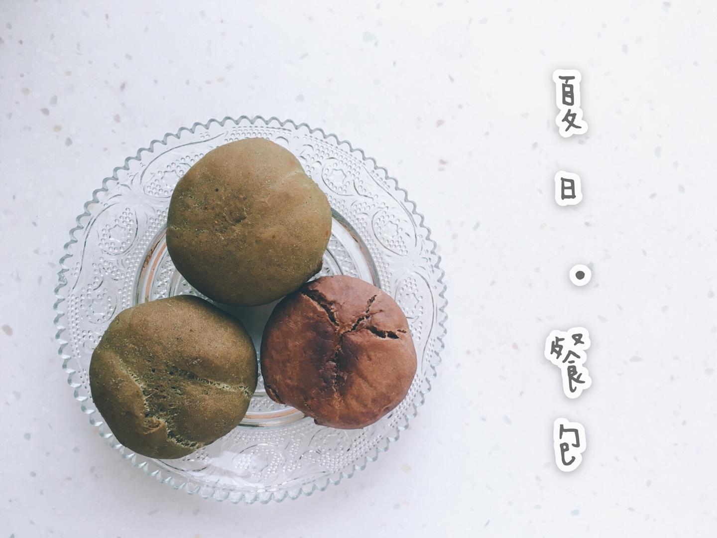 抹茶红豆小餐包（健身改良版/无油 低脂 低糖）的做法
