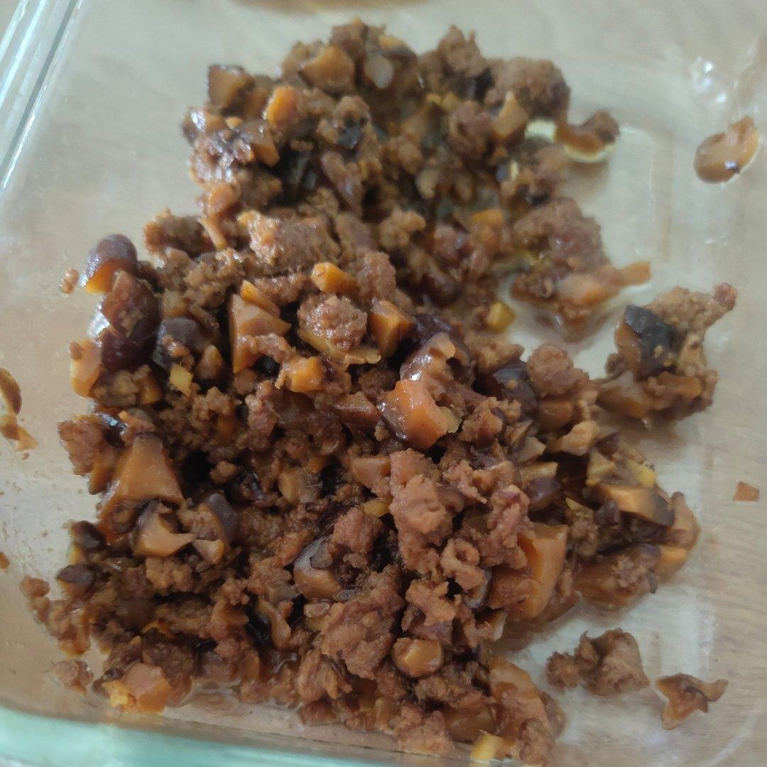 绝杀的香菇牛肉末拌面