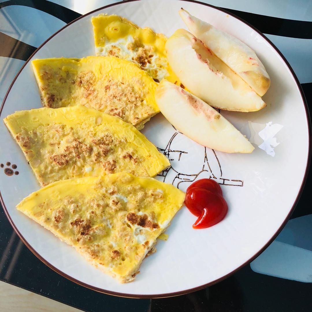 燕麦鸡蛋饼~快手早餐