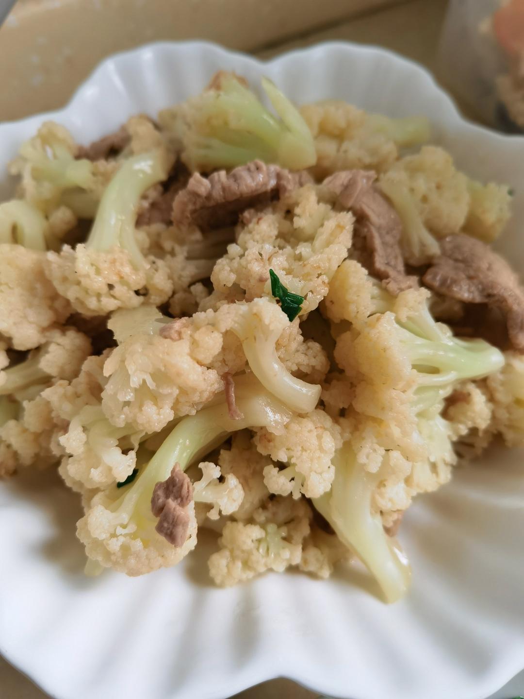 花菜炒肉片