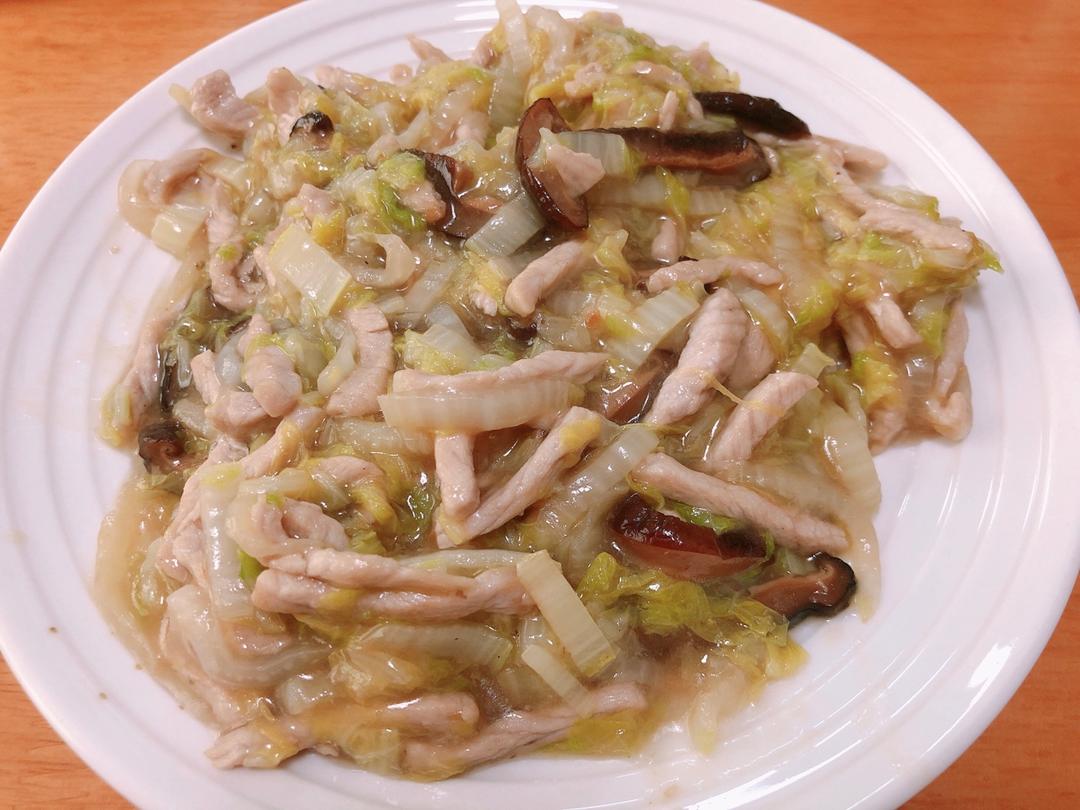 白菜烂糊肉丝