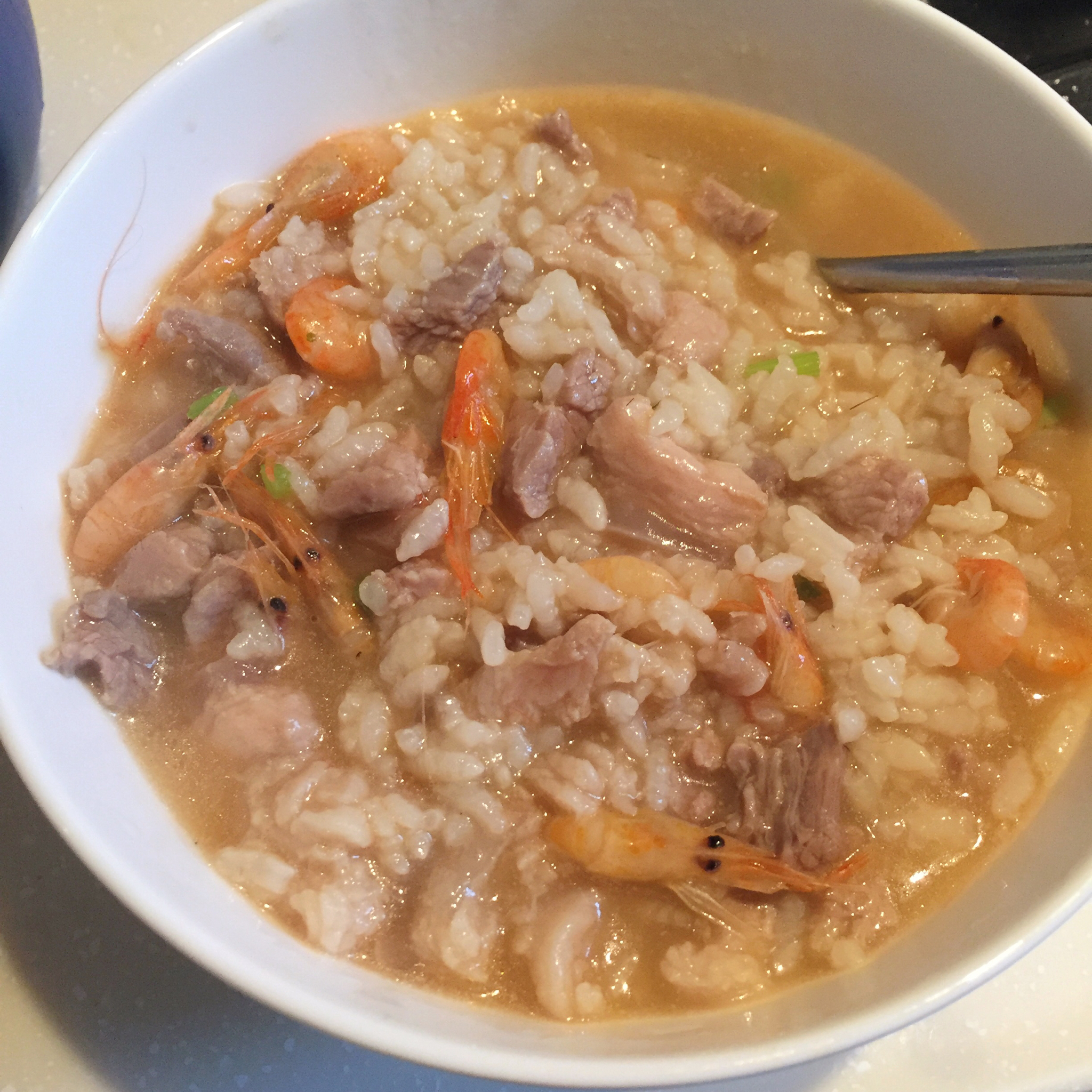 鲜虾肉片粥