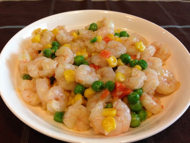 三色炒虾仁