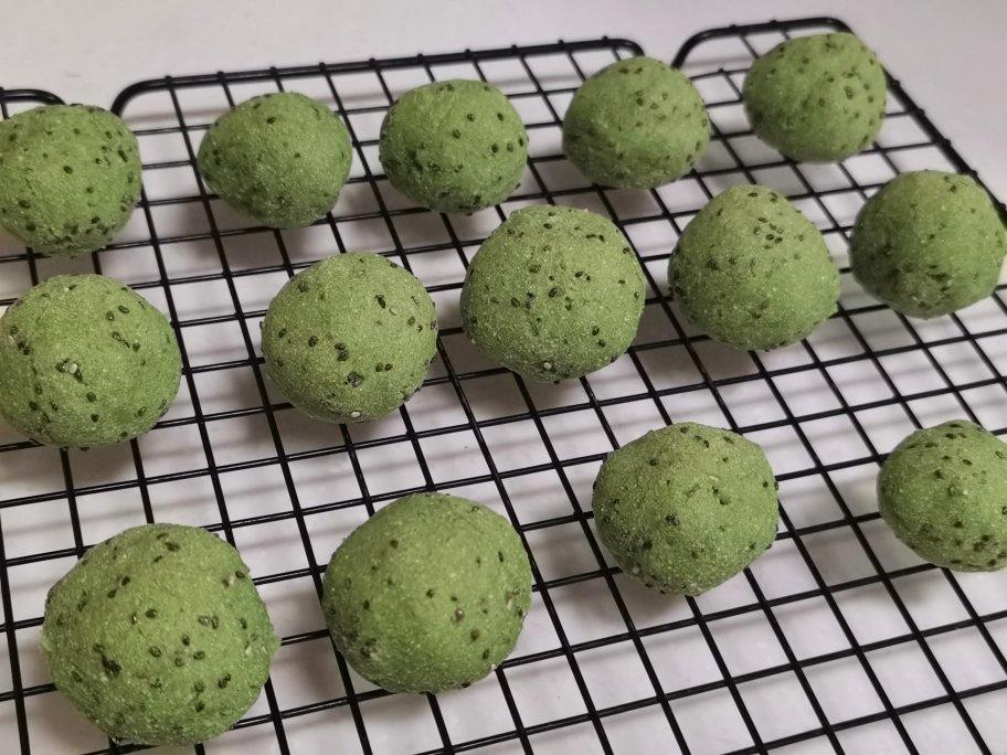 [低碳生酮]伪麻薯:椰浆(可可/抹茶)椰子粉餐包