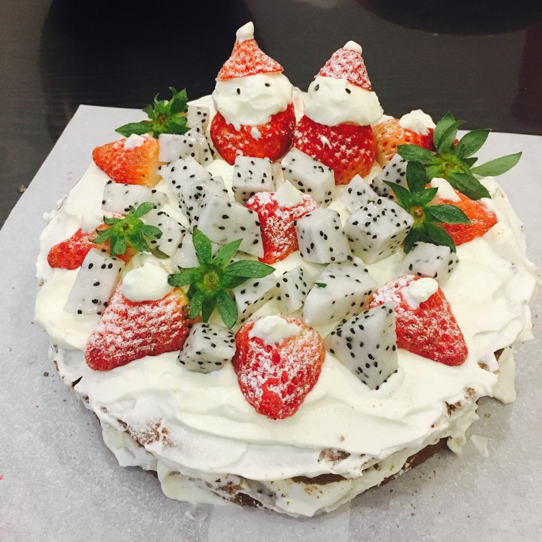 圣诞呆萌裸蛋糕