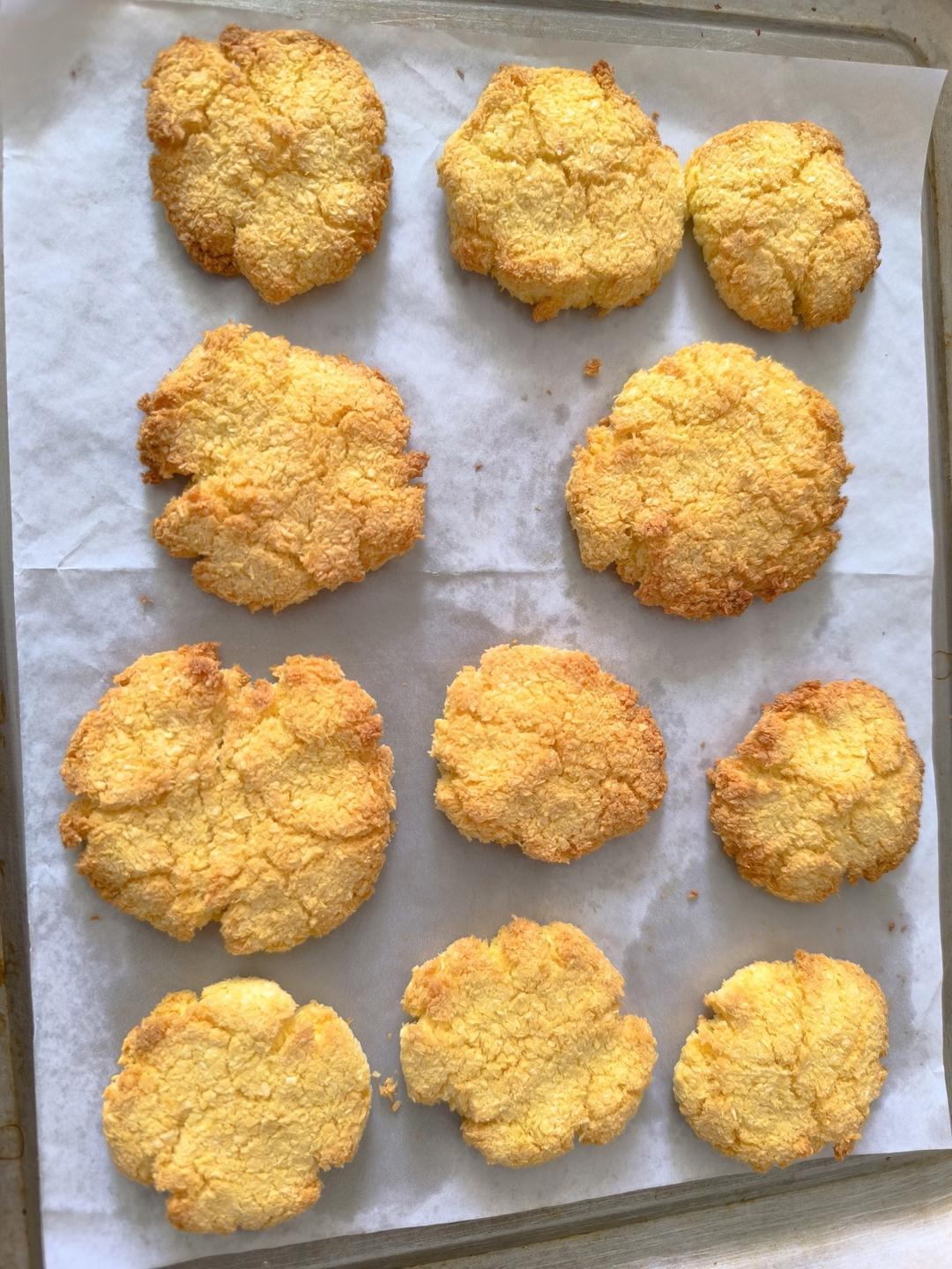 法式椰子酥饼Galette Coco｜只要四种材料 还消耗椰蓉的一款无油饼干