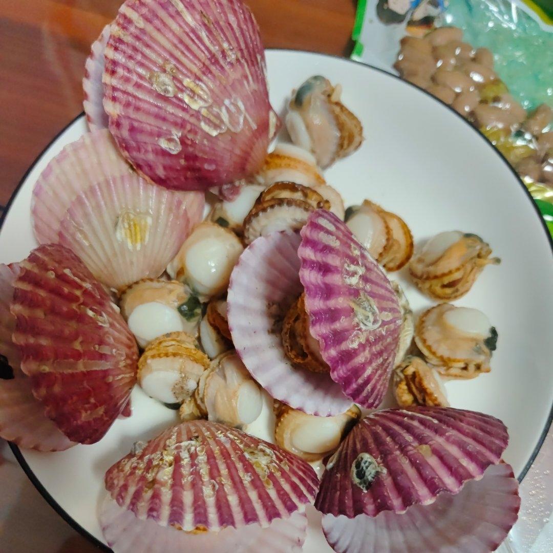 蒸扇贝