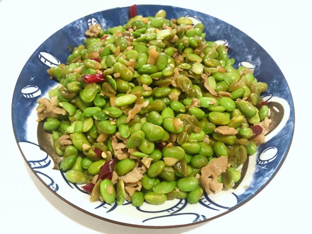 青豆炒肉