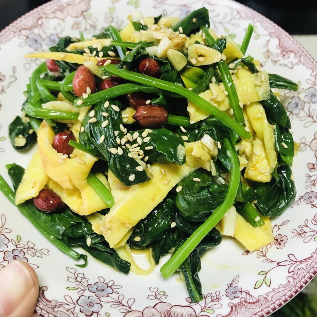 健康低脂凉拌菜—菠菜可以这样吃