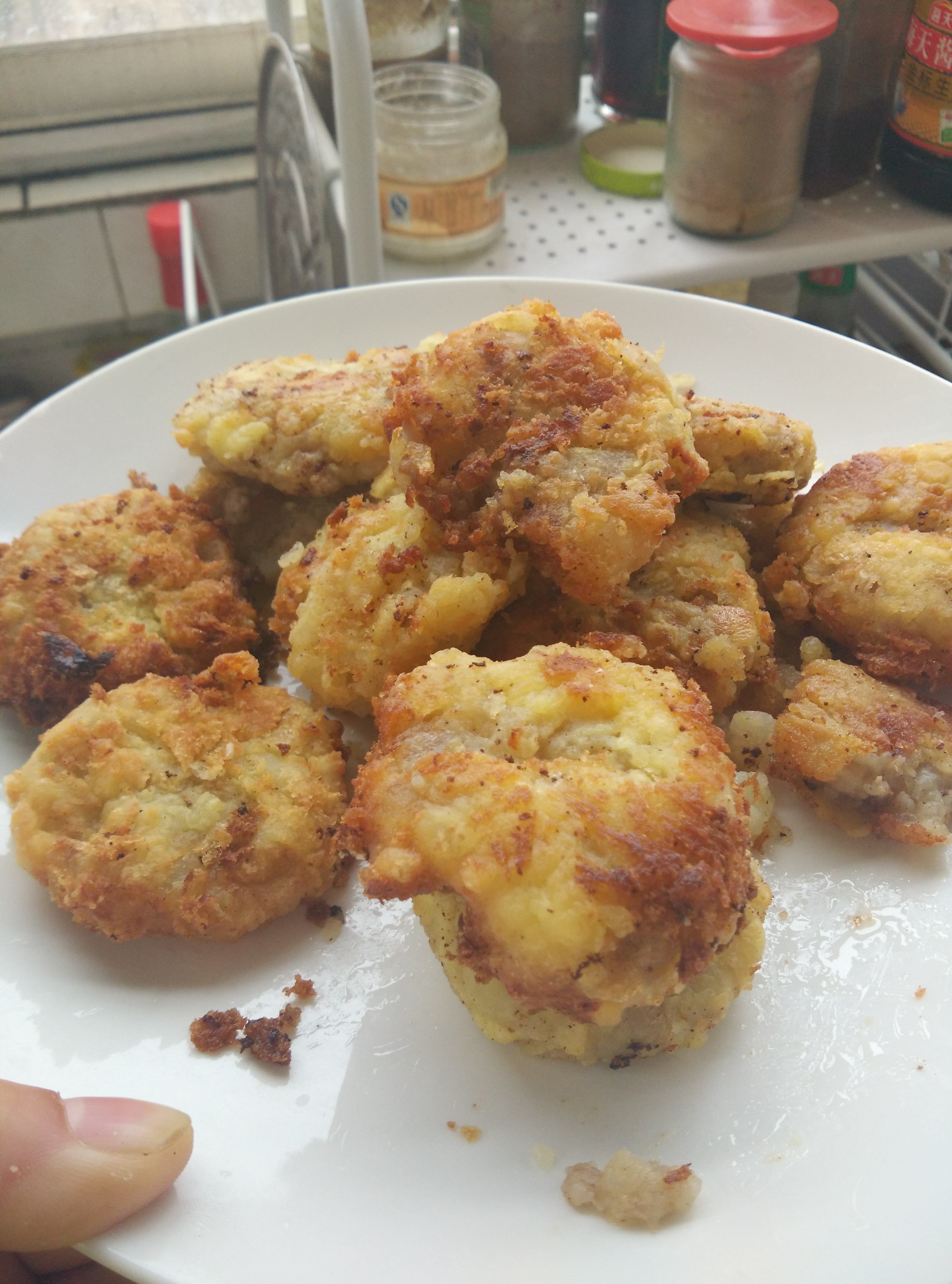 可乐饼 （肉末洋葱土豆饼）