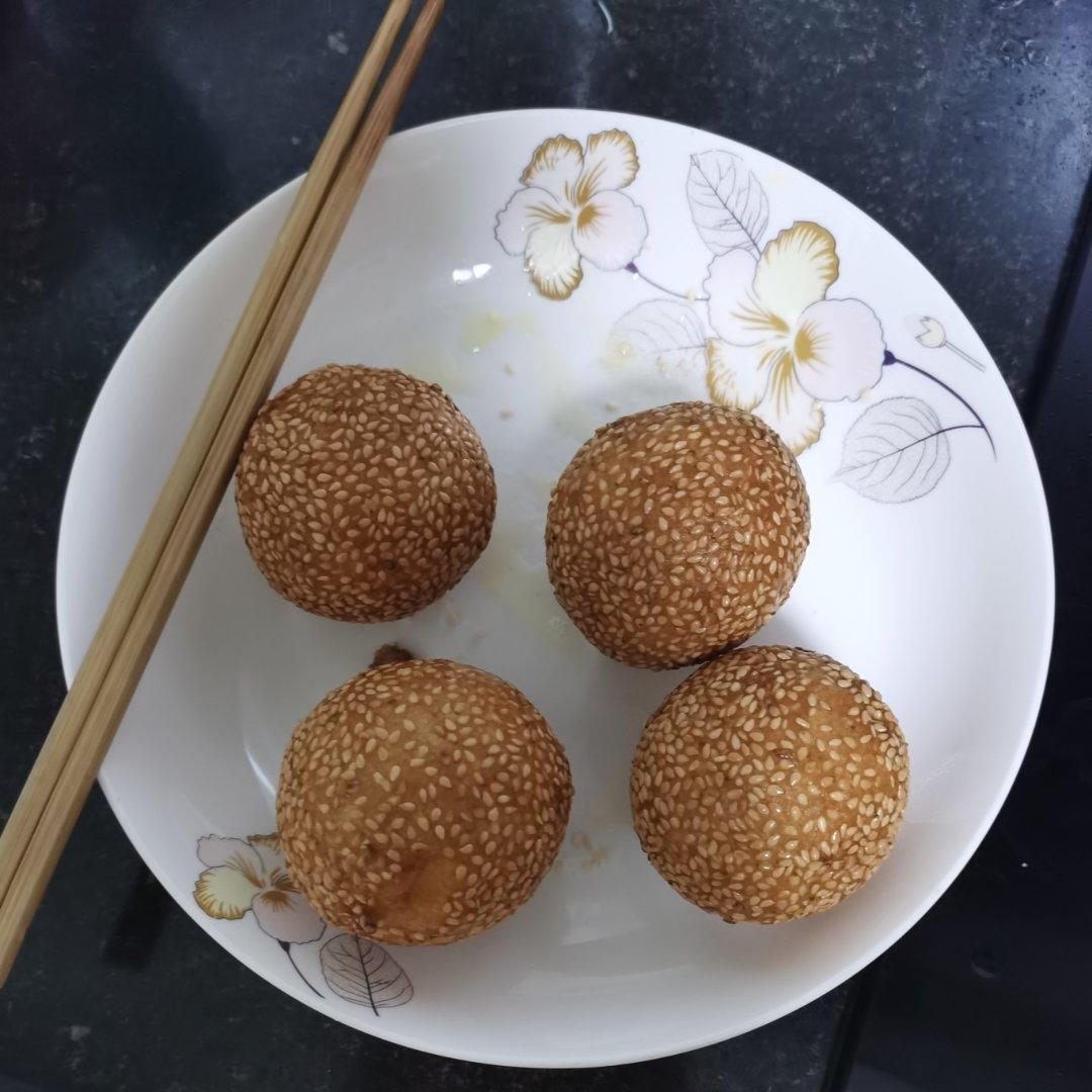 豆沙麻球                                           空心空心空心‼️