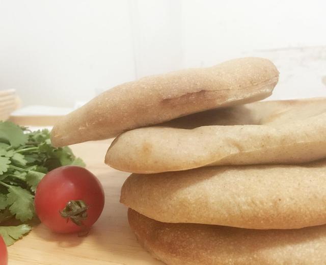 【面包食验】全麦皮塔饼 whole wheat pita bread的做法