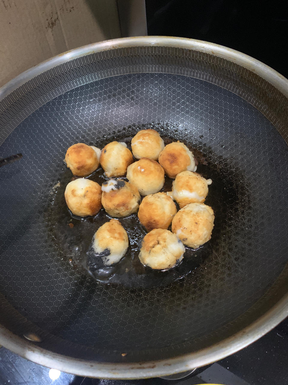 不崩油的炸元宵