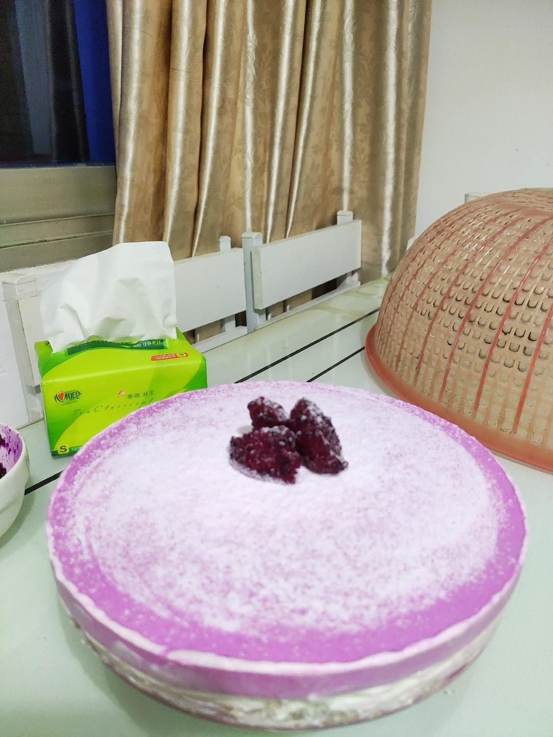 比冰淇淋还好吃❗️入口即化的蓝莓酸奶慕斯
