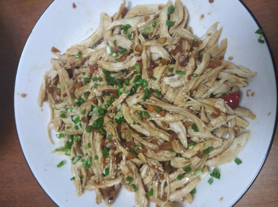 鸡胸肉这样做巨好吃❗️凉拌鸡丝😋低脂高蛋白