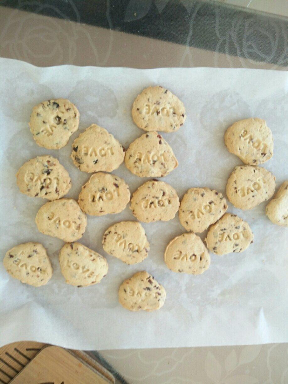 低糖少油版蔓越莓饼干