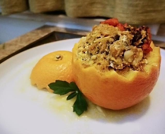 《山家清供》宋食蟹酿橙(分层版)的做法