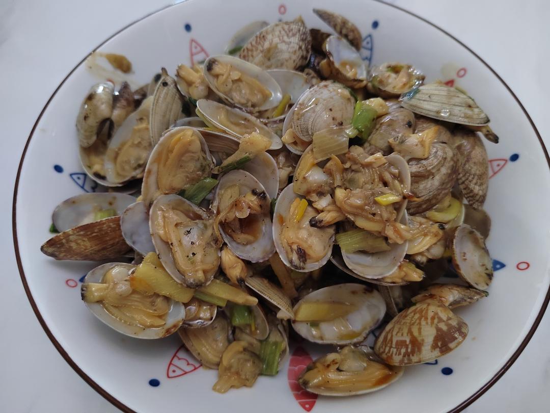 葱蒜炒沙甲-好吃，和饭店一样