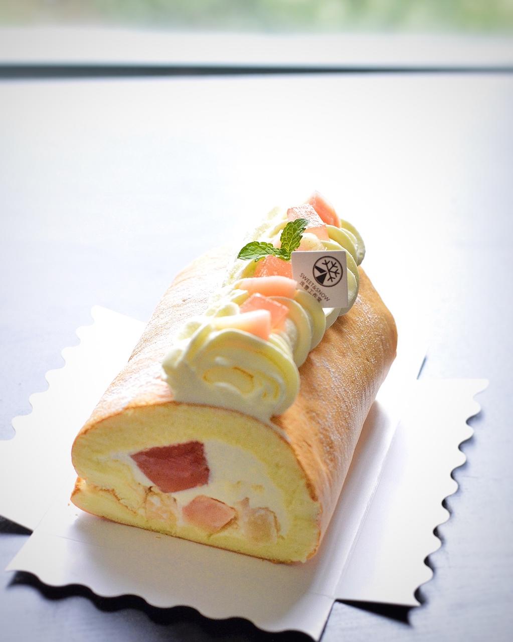 几分甜香芋奶冻卷卷不裂配方新鲜香芋奶油入口即化奶冻烘焙视频蛋糕篇