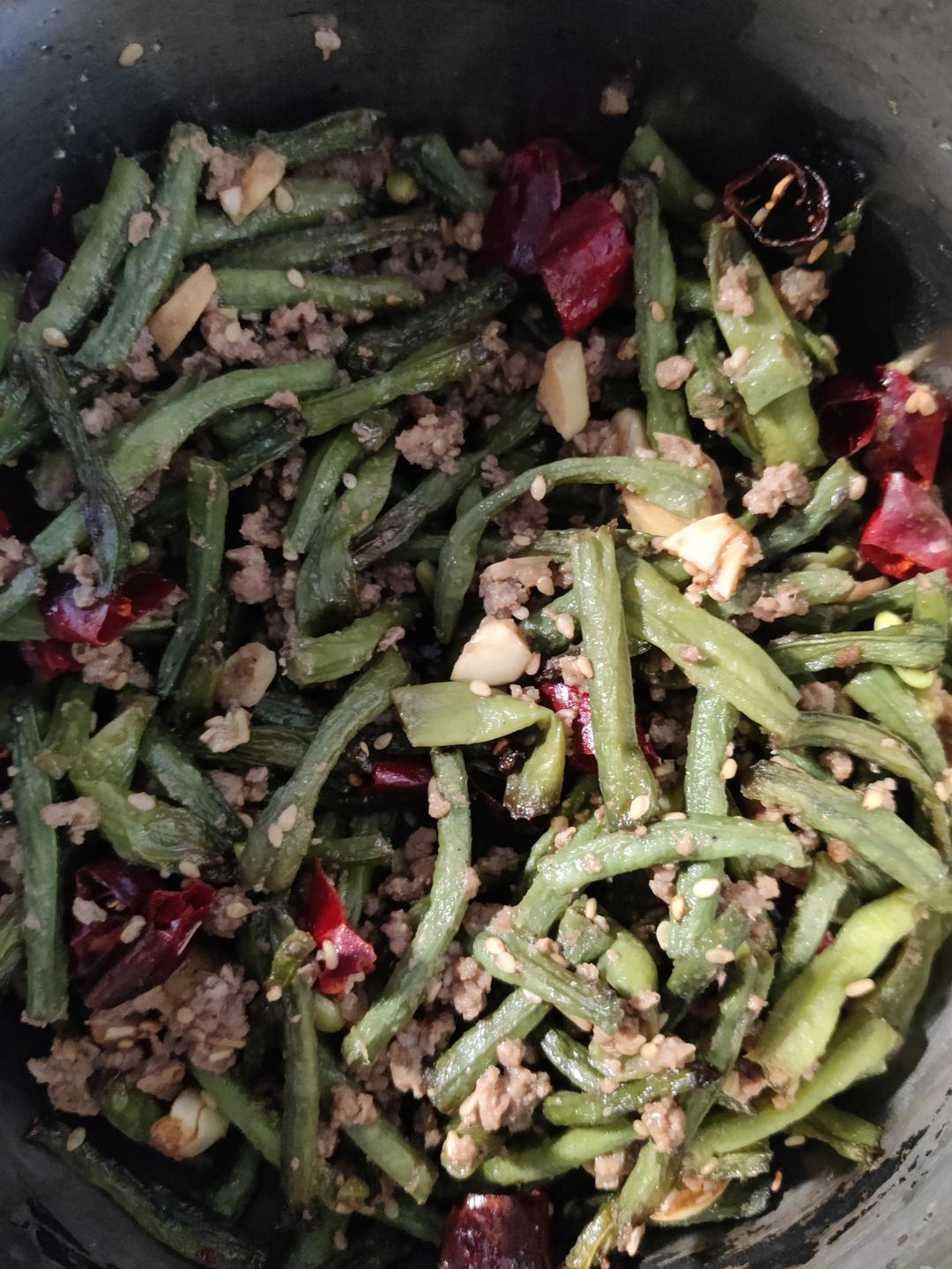 空气炸锅干煸豆角的做法