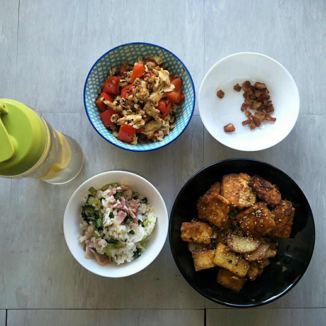 完胜路边摊：香煎孜然豆腐