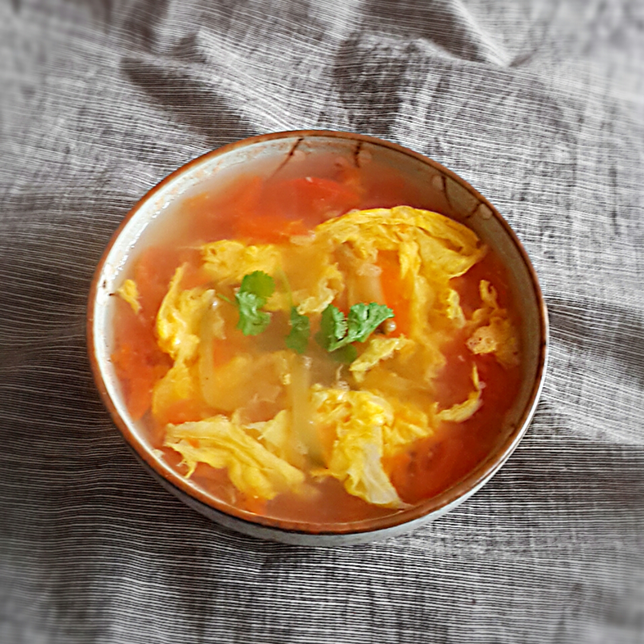 番茄榨菜蛋汤图片