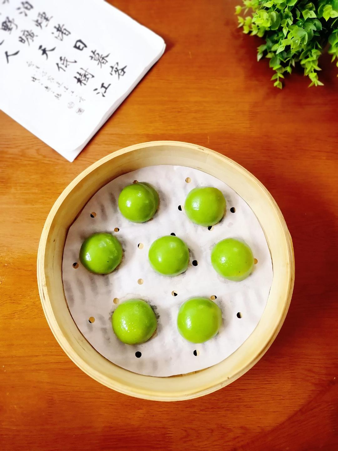 青团～三种馅料（附青团翠绿不变色的诀窍）