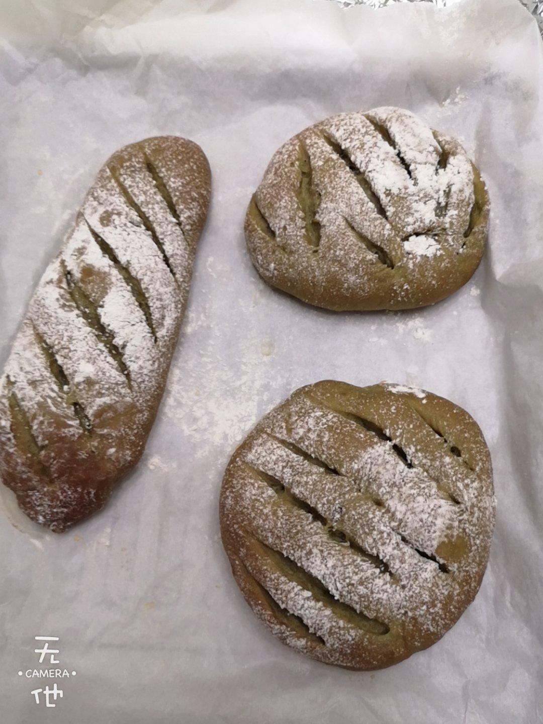 抹茶麻薯软欧包