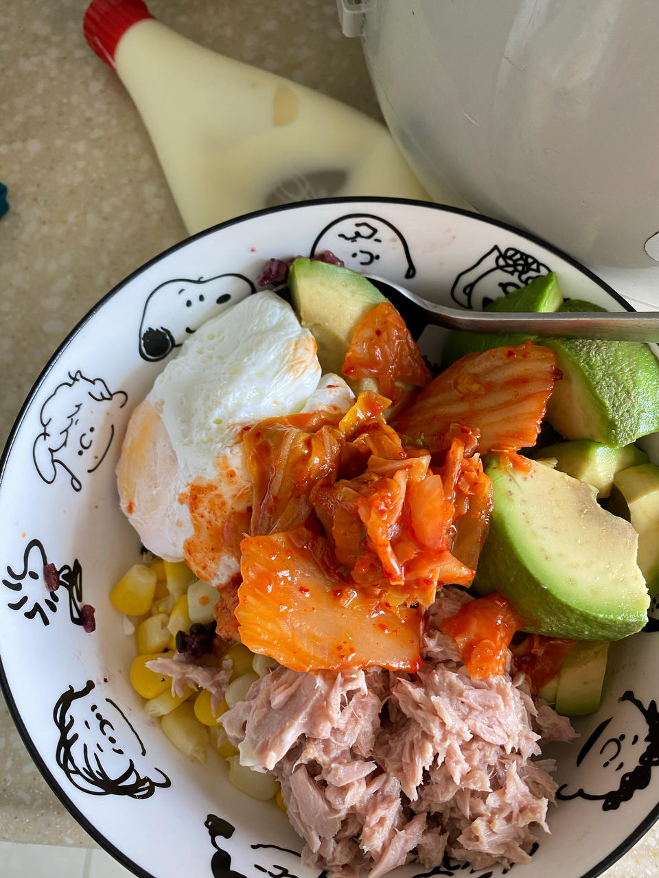 超简单❗️Brunch🔥牛油果金枪鱼拌饭