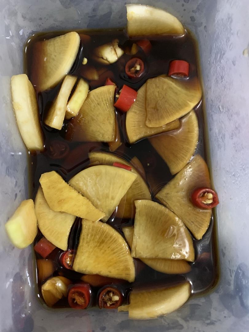 三步爽口酸酸辣辣腌萝卜片小咸菜