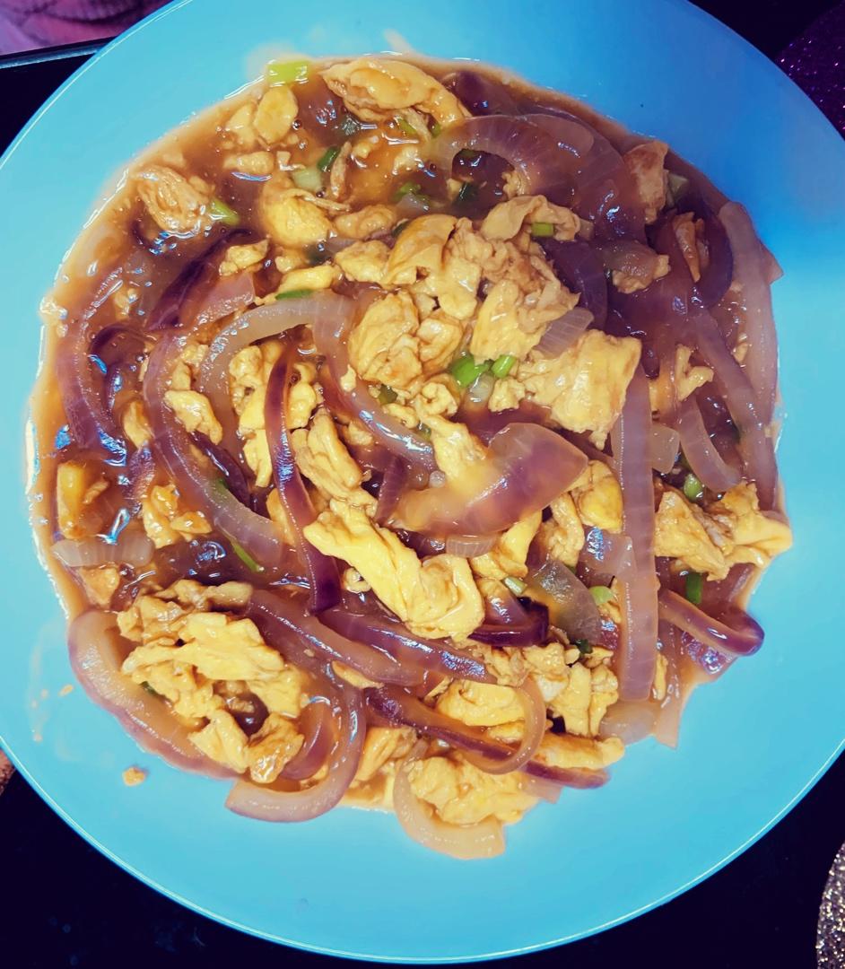 糖醋洋葱炒鸡蛋