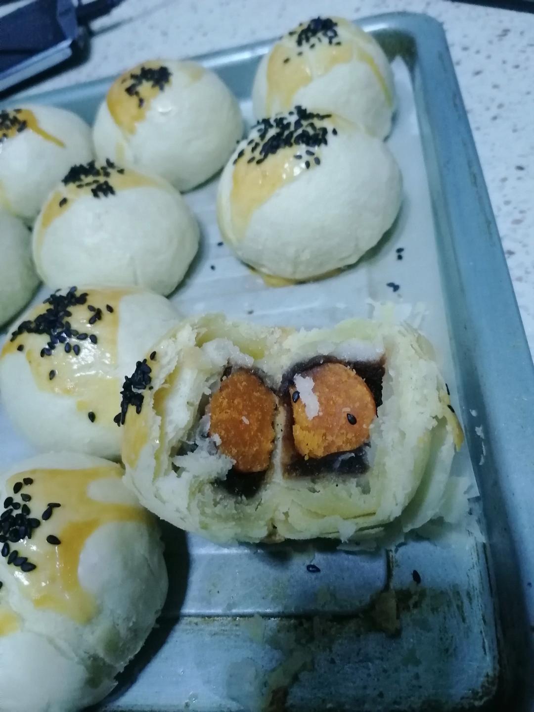 超级详细的麻薯蛋黄酥（黄油版）