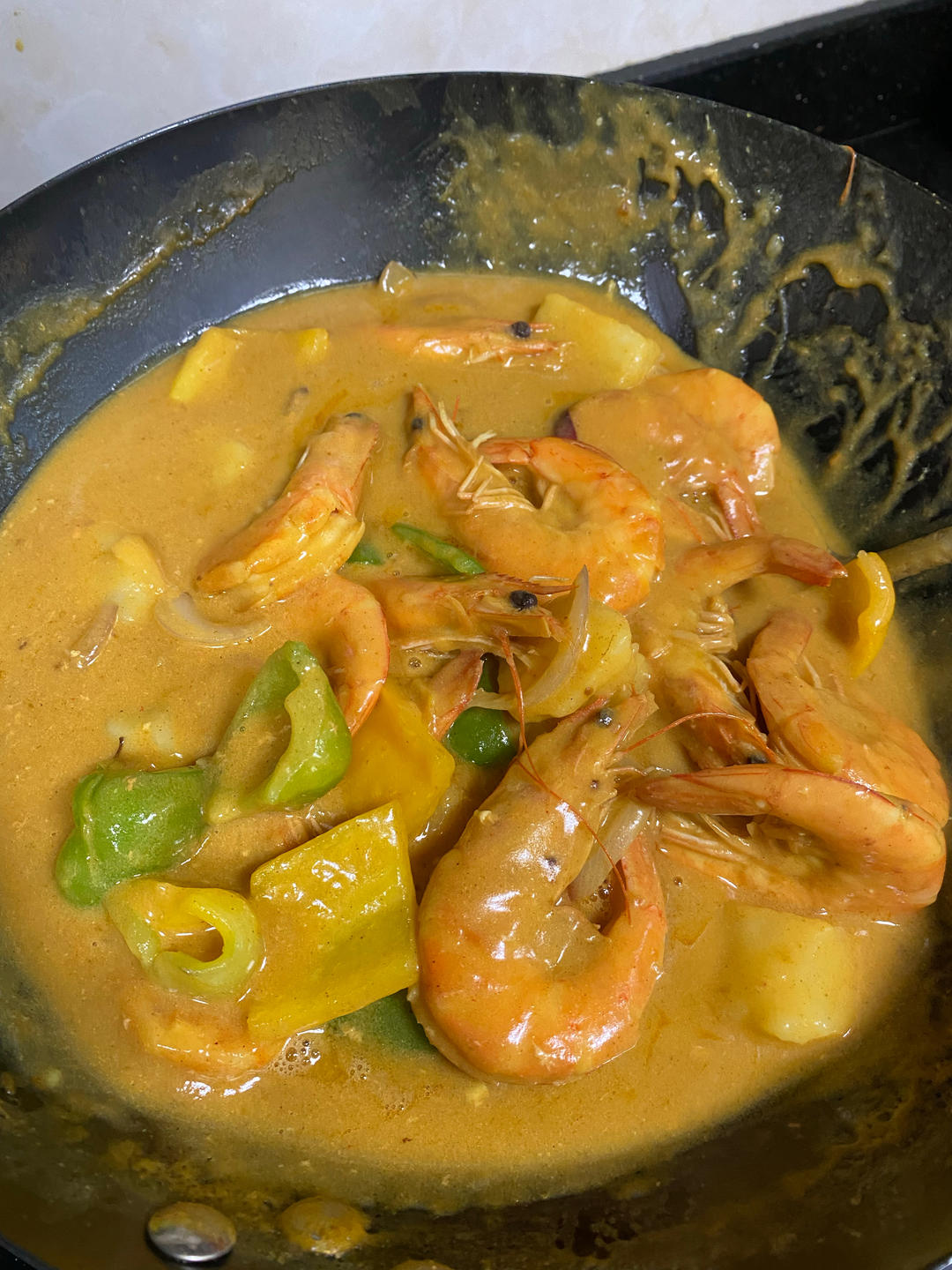 咖喱虾<绝对好吃>