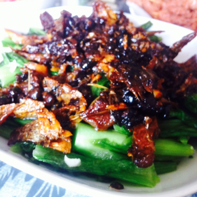 豆豉鲮鱼油麦菜