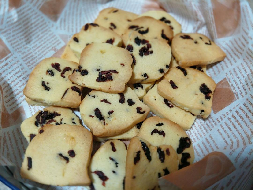 低糖少油版蔓越莓饼干