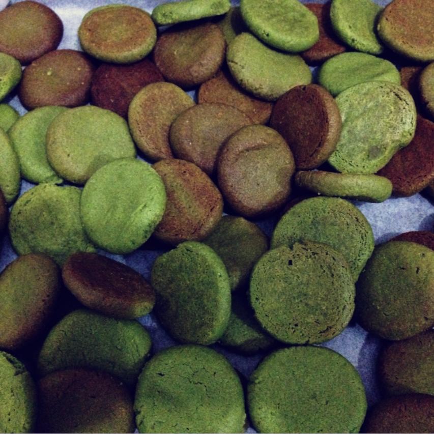 微苦抹茶沙布列酥饼