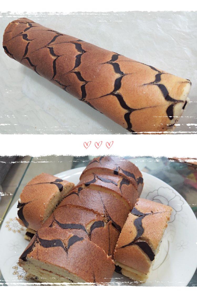 拉花 奶油 蛋糕卷