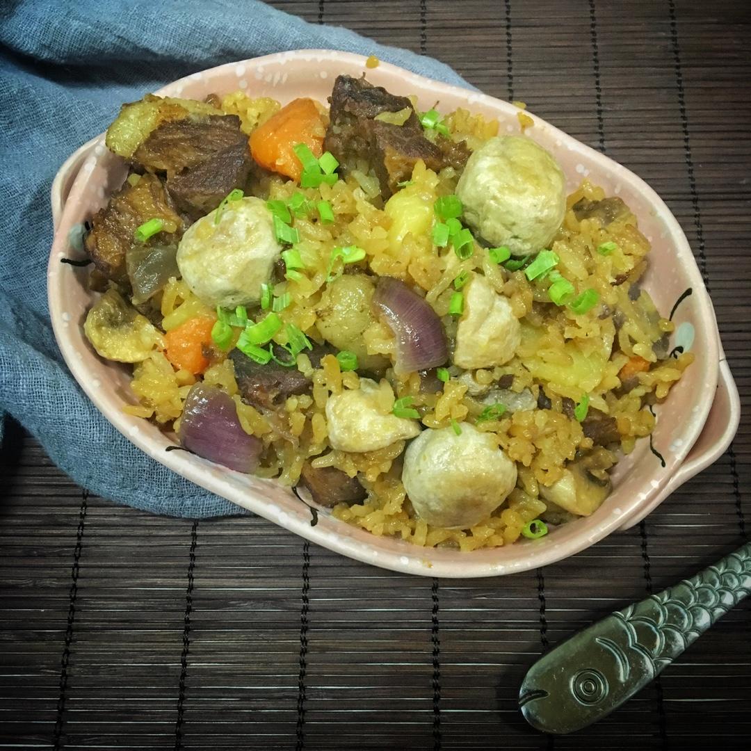土豆牛腩焖饭