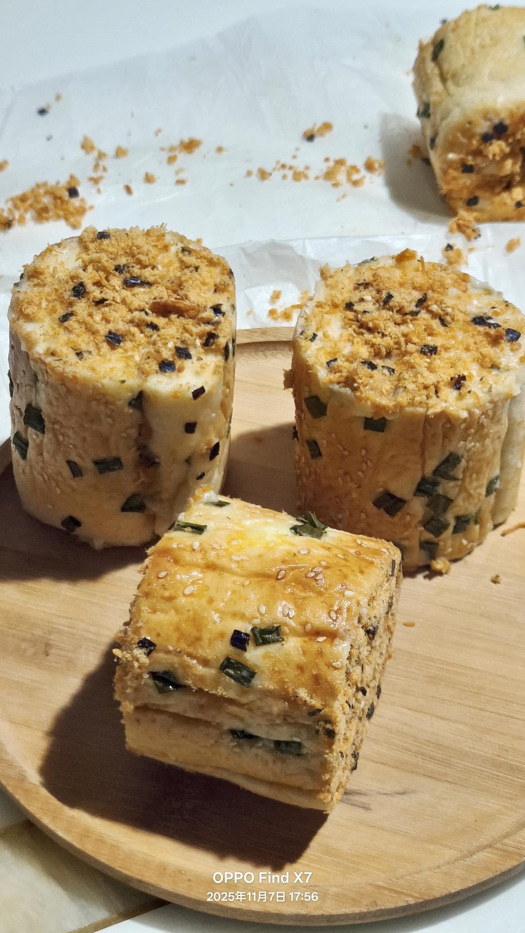 回忆的味道---肉松面包卷