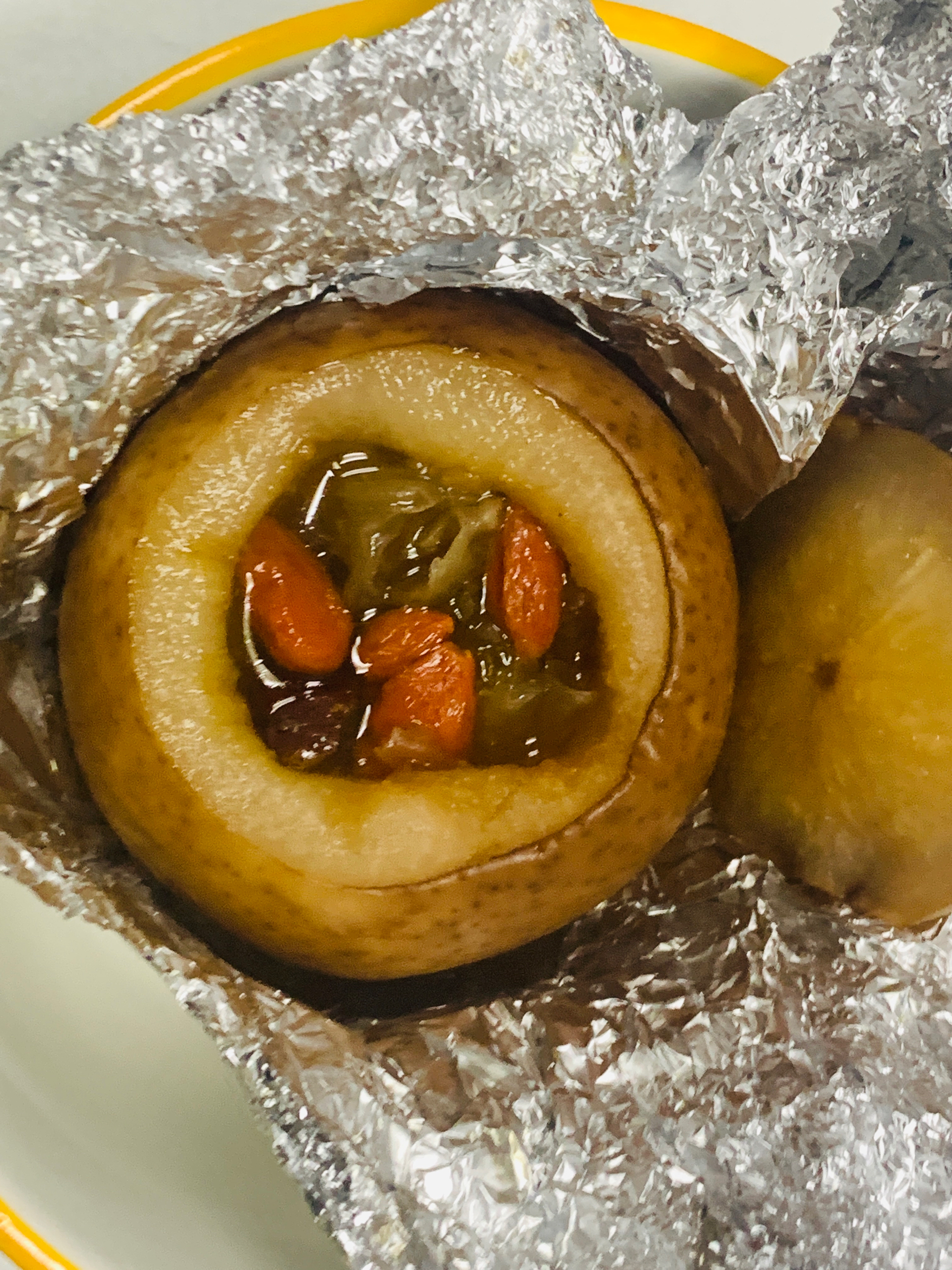 冬日小食—烤梨（空气炸锅版）的做法