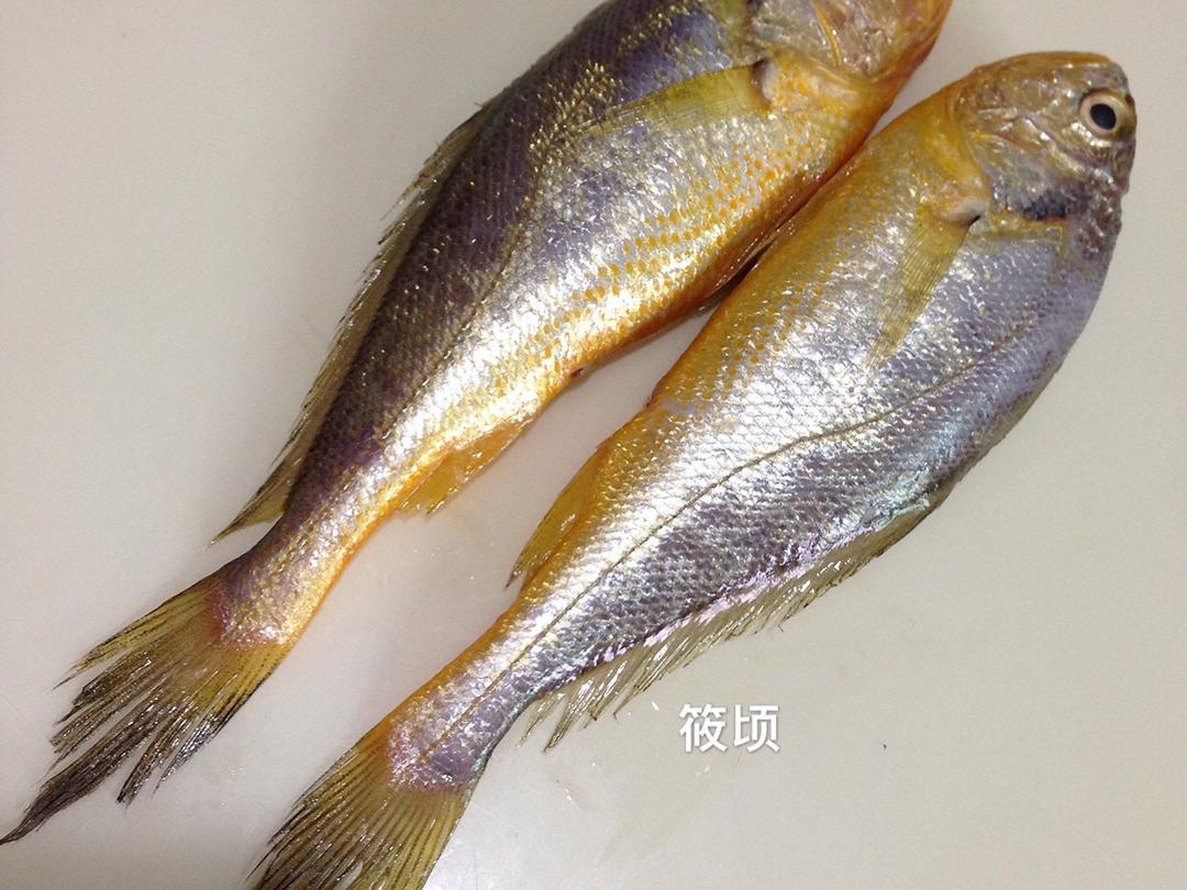 学名:小黄鱼,本地摊网话叫中鱼,学名:大黄鱼,本地摊网话叫红瓜鱼.