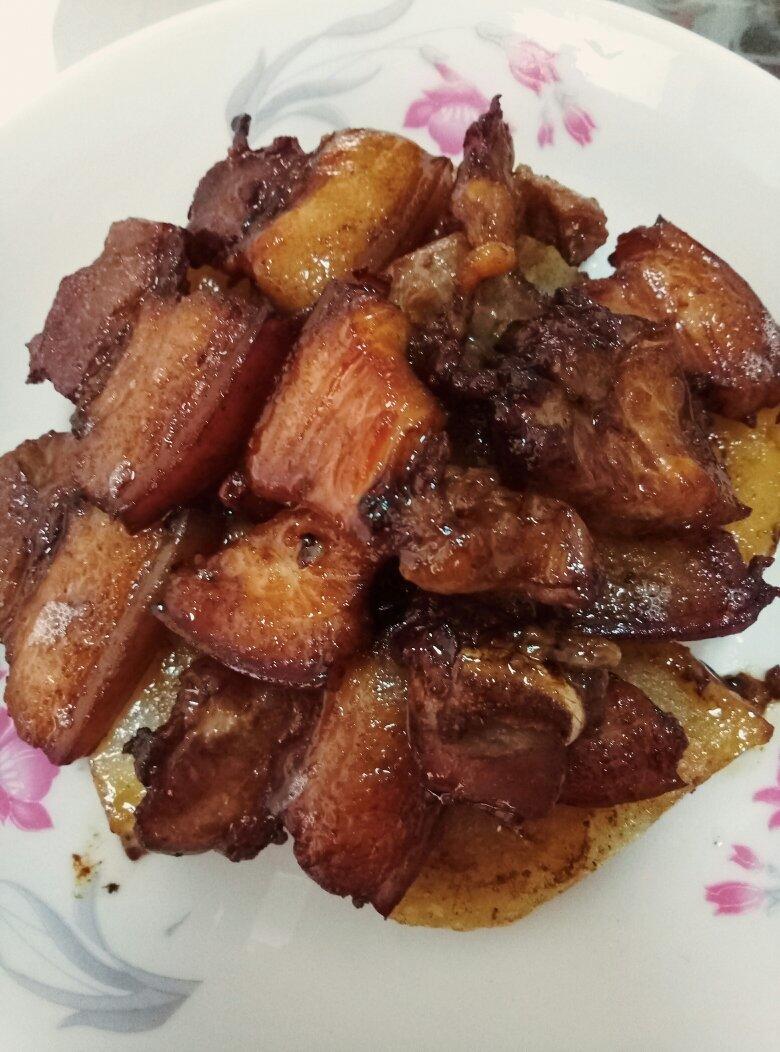 烤箱版土豆烤五花肉