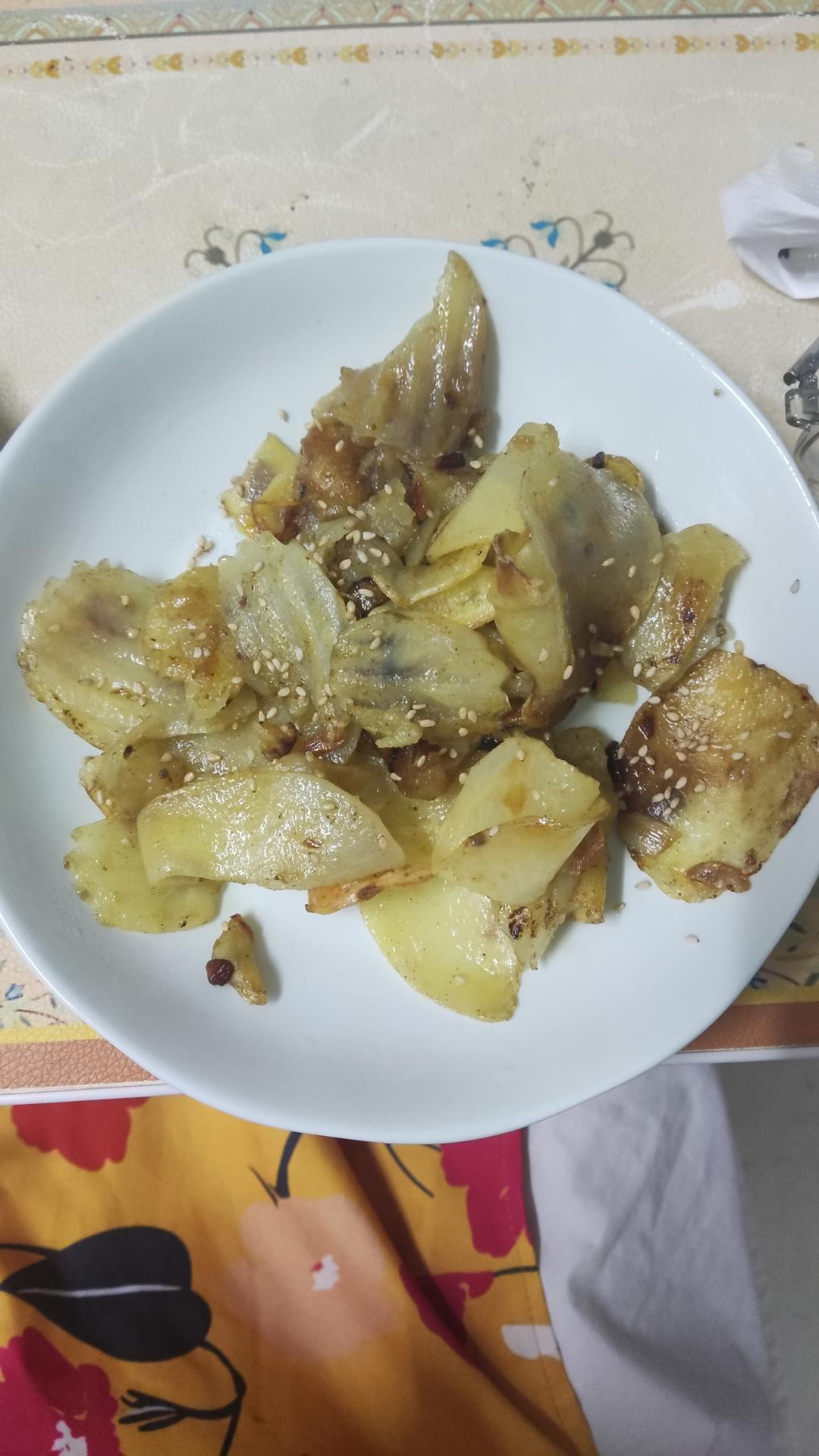 一定要做一次的孜然土豆片