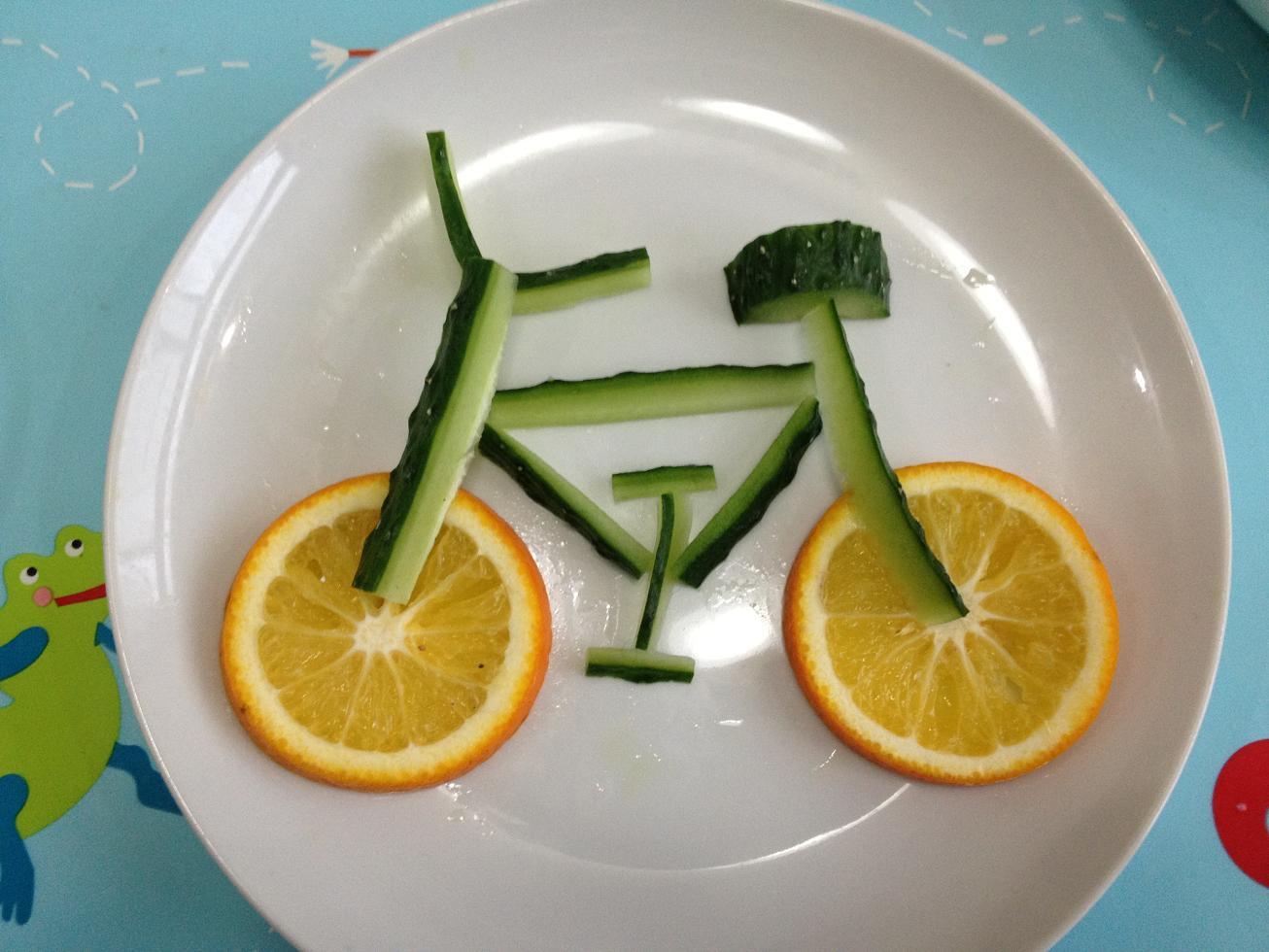 果蔬拼盘——自行车铃铃铃的做法