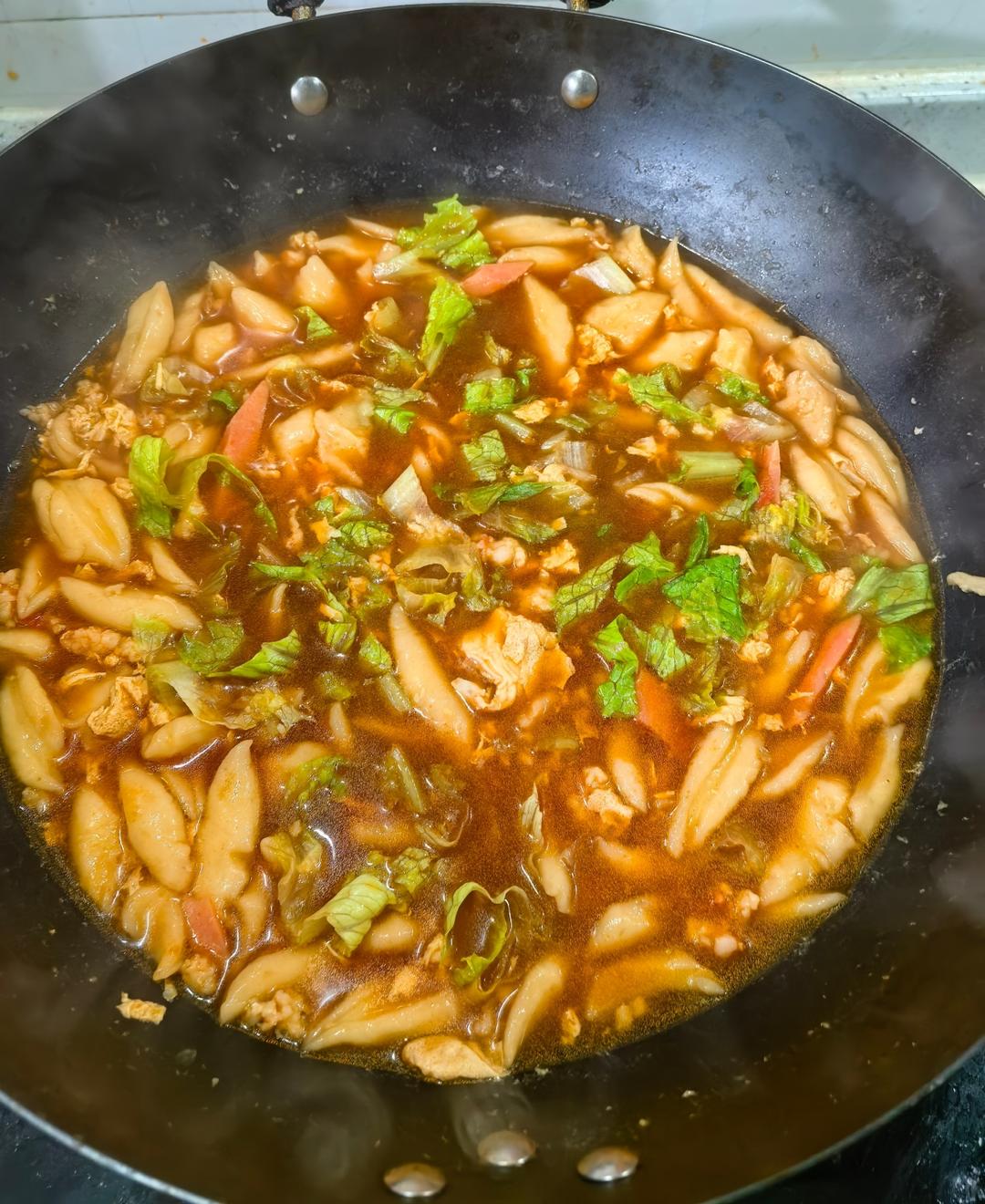 凉了也不会坨在一起的疙瘩汤