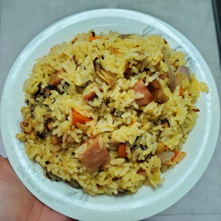 猫饭（咸肉饭），娃的最爱