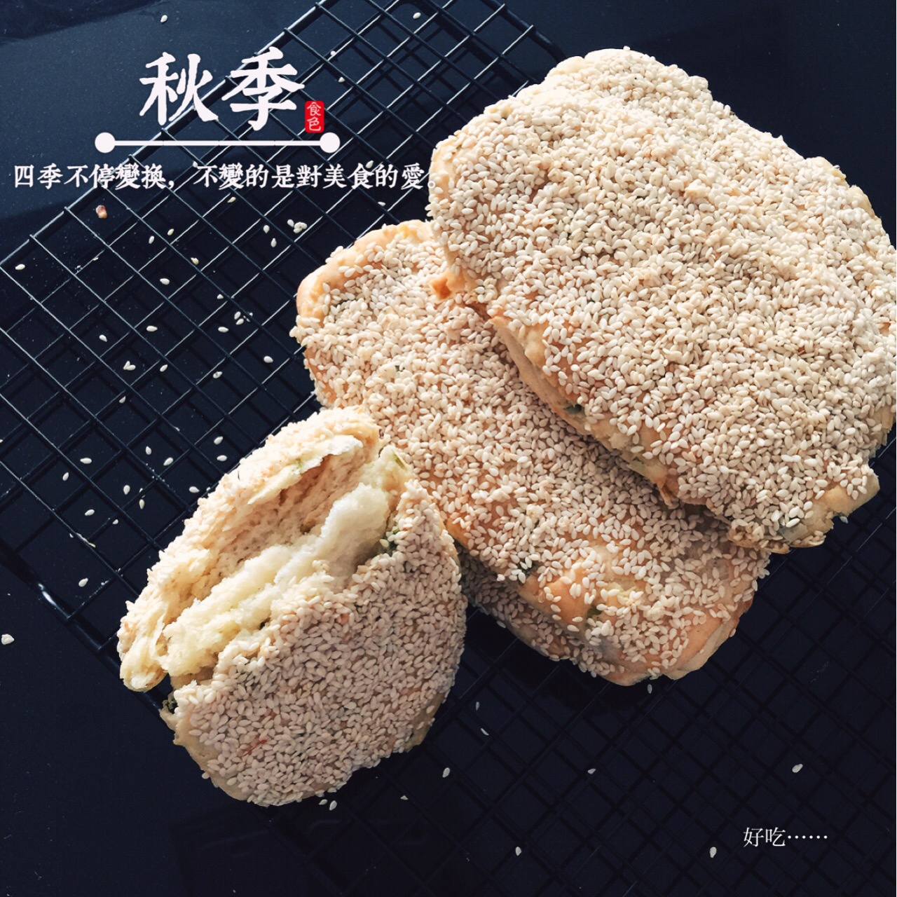 葱香油酥烧饼